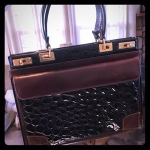 Beautiful leather handbag or briefcase